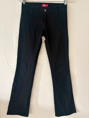 Dickies Y2K Vintage Pinstriped Flare Wide Leg Pants Waist 26 Size 3